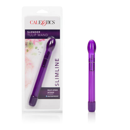 CalExotics Slender Tulip Wand – Ultra-Thin Vibrating Wand – Purple