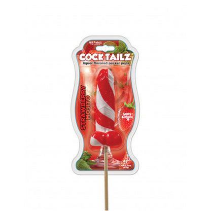 Cocktailz Strawberry Mojito Pecker Pop – Fun Liquor Flavored Candy