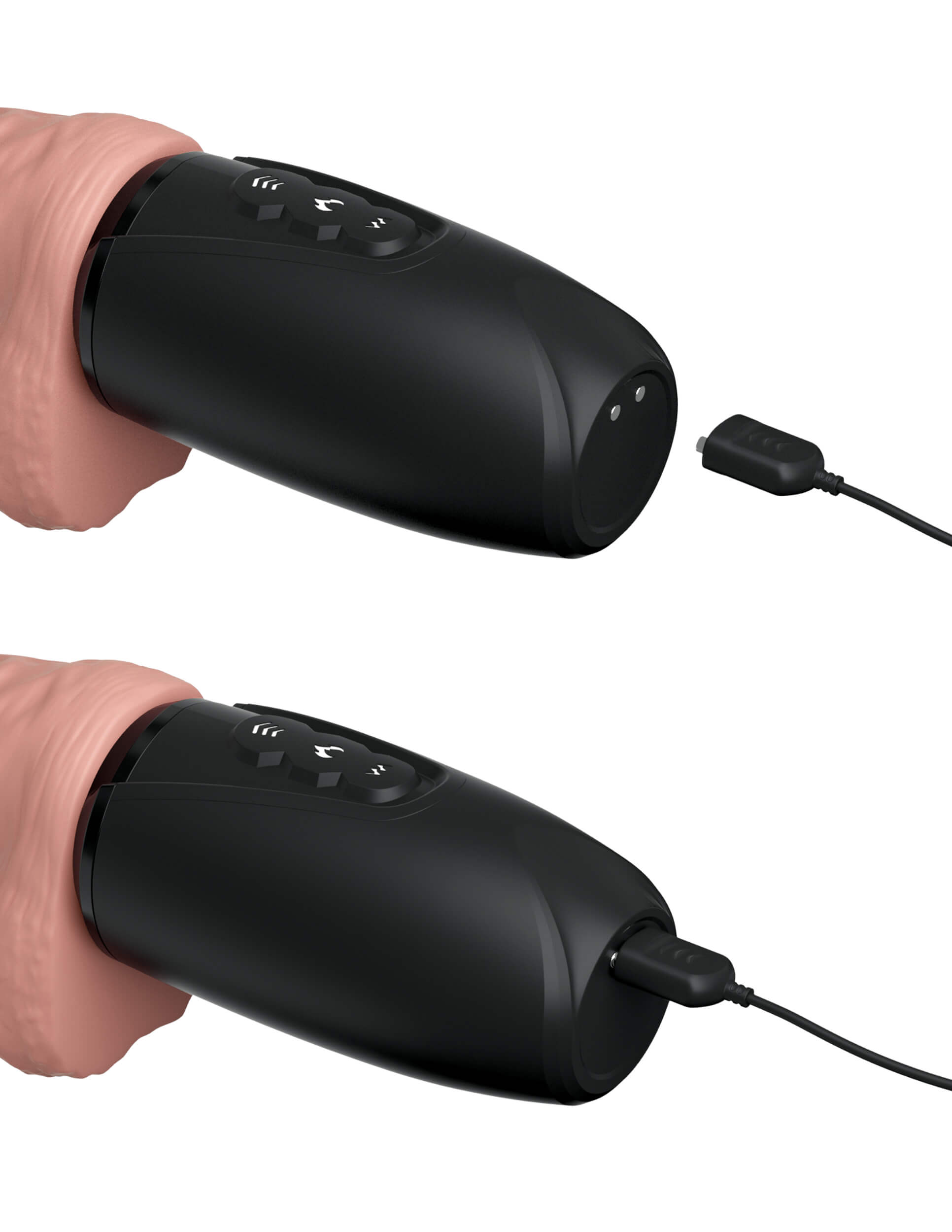 Pipedream King Cock Plus Thrusting Cock 6.5 Inch with Balls - Beige