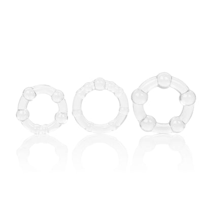 CalExotics Island Rings Beaded Rings – Clear – Waterproof