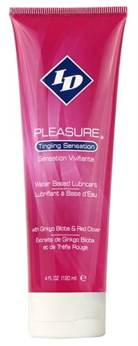 ID Pleasure Water-Based Lubricant – 4 Fl. Oz. – Tingling Sensation