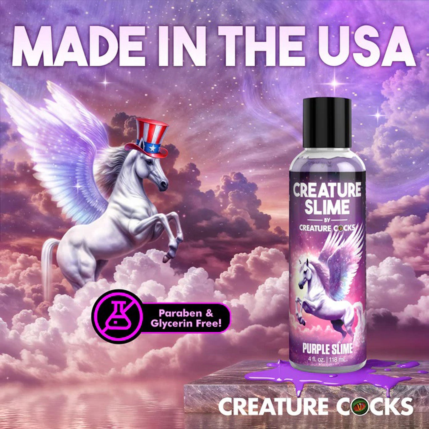 XR Brands Creature Slime Purple Water-Based Lubricant