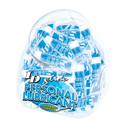 I.D. Lubricants Glide 72 Piece Bowl - Water-Based Lubricant - 12ml Tubes