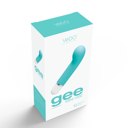 VeDO Gee Mini Vibe - Tease Me Turquoise G-Spot Vibrator