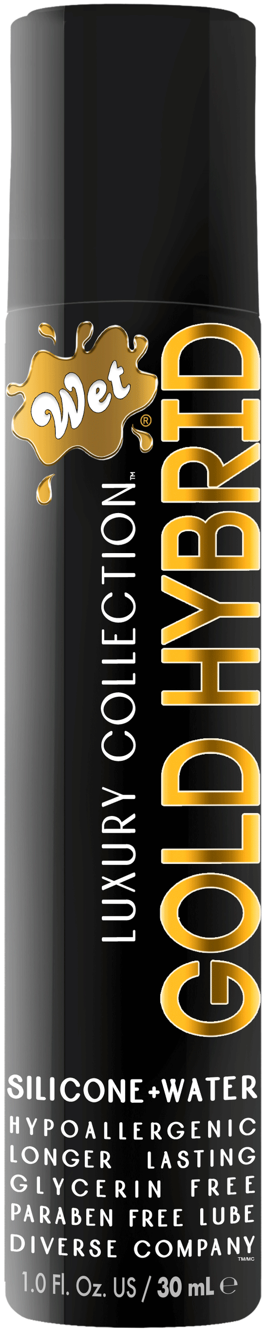 Wet Gold Hybrid Water Silicone Blend Personal Lubricant – 1 Fl. Oz.