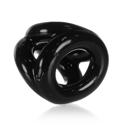 Atomic Jock Tri Sport 3 Ring Sling - Black - Flexible Cockring Set