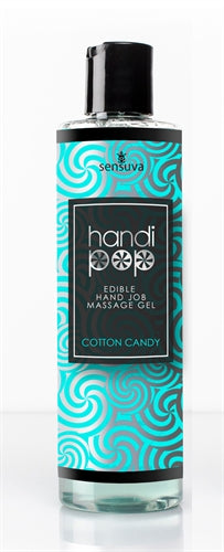 Sensuva Handipop Edible Handjob Massage Gel – Cotton Candy Flavor – 4.2 Fl. Oz.