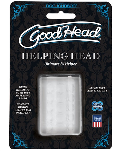 Doc Johnson GoodHead Helping Mini Stroker – Clear