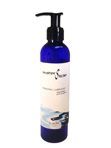Earthly Body Water Slide Personal Lubricant 8 Oz – Water-Based, Vegan, Odorless