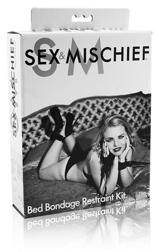 Sportsheets Sex and Mischief Bed Bondage Restraint Kit – Black