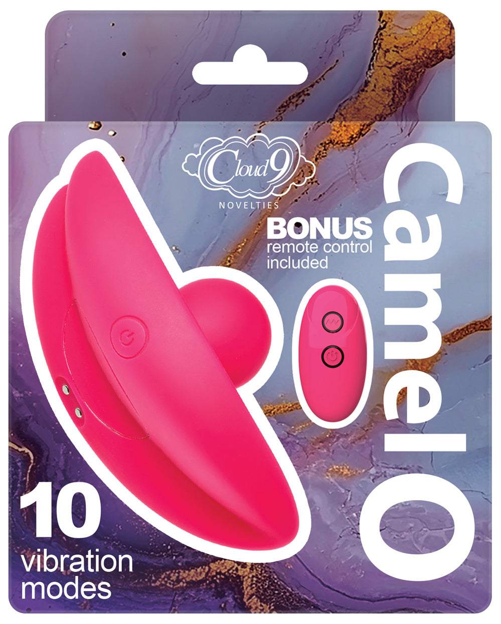 Cloud 9 Camel Toe Shaped Vibrator with Remote - Pink