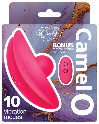 Cloud 9 Camel Toe Shaped Vibrator with Remote - Pink