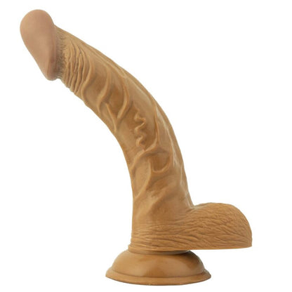 Nasstoys Latin American Whoppers 8 Inch Flexible Curved Dong with Balls – Brown