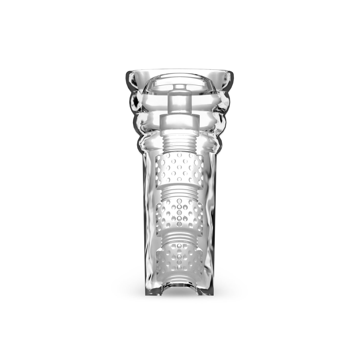 M for Men All Nighter Stroker – Clear – Self-Lubricating and Ribbed