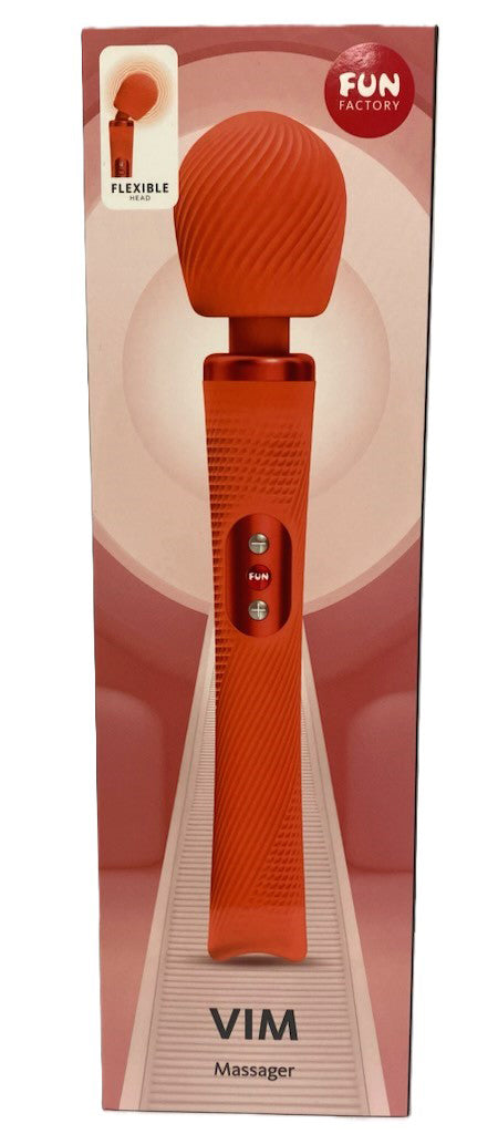 Fun Factory VIM Massager – Orange – Multi-Speed Rechargeable Vibrator