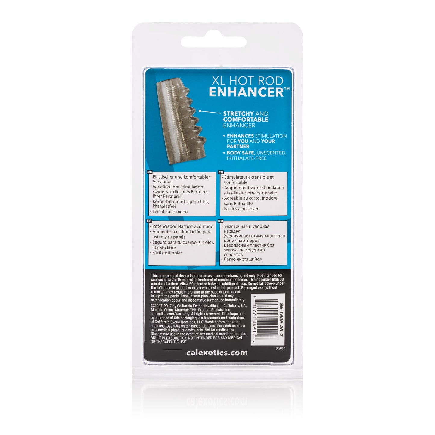 CalExotics Bigger and Better Hotrod Enhancer – Gray – Super-Stretchy and Comfortable