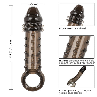 CalExotics Ultimate Stud Extender Male Enhancer – Gray, Adds 2 Inches Length