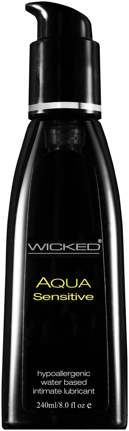 Wicked Aqua Sensitive Hypoallergenic Water-Based Lubricant – 8 Fl. Oz.