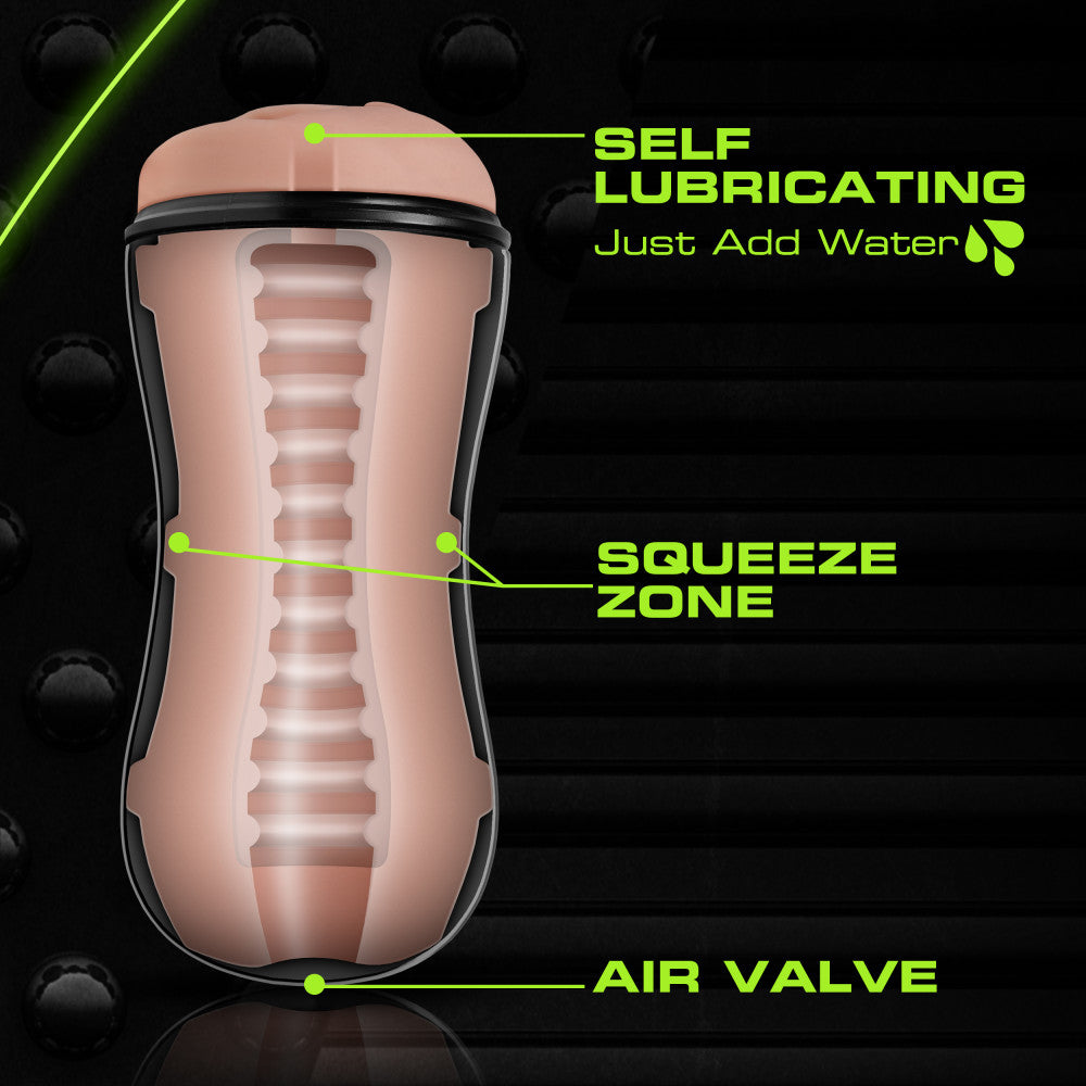 M for Men Soft & Wet Self Lubricating Stroker Cup - Beige