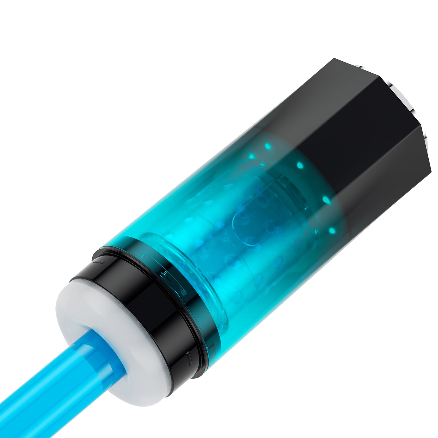 Adrian Water Spa Rotating Male Masturbator - Blue - 5 Rotating Modes - Waterproof