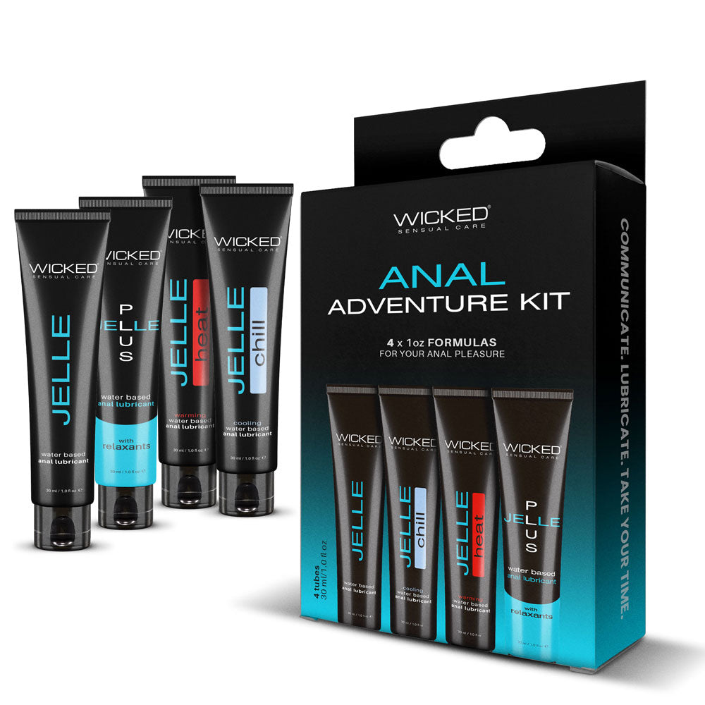 Wicked Anal Adventure Kit – Anal Lubricants with Natural Relaxants