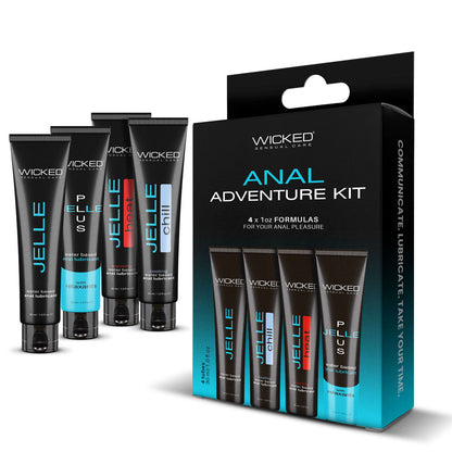 Wicked Anal Adventure Kit – Anal Lubricants with Natural Relaxants