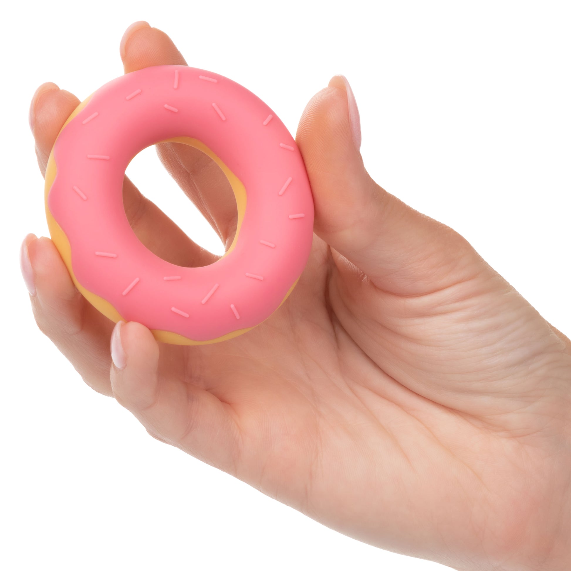 CalExotics Naughty Bits Dickin' Donuts Silicone Donut Cock Ring - Pink