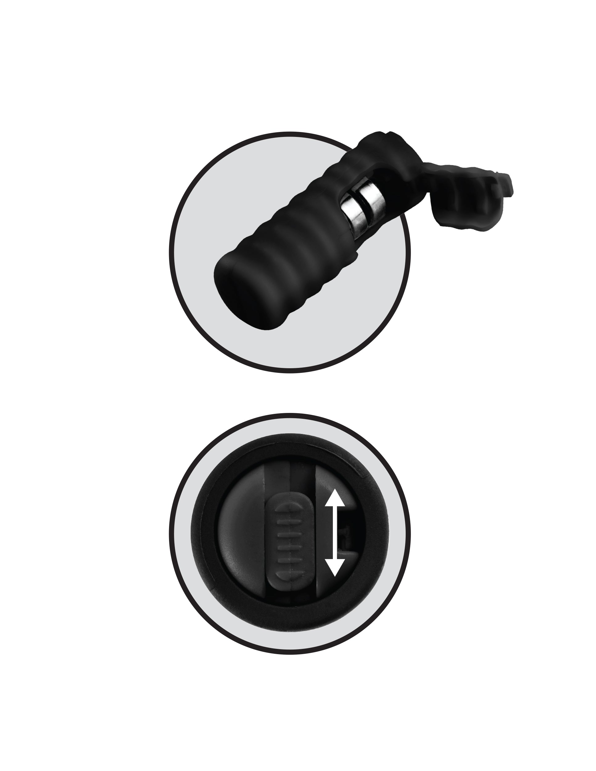 Pipedream Fetish Fantasy Limited Edition Vibrating Silicone Nipple Lassos – Black