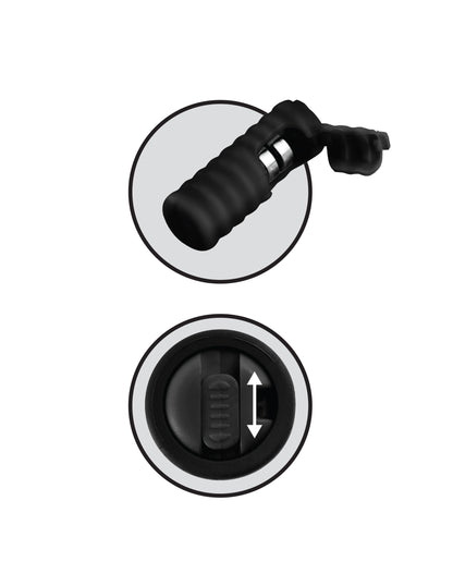 Pipedream Fetish Fantasy Limited Edition Vibrating Silicone Nipple Lassos – Black