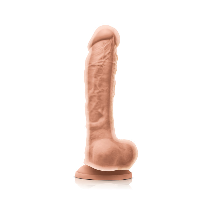 NS Novelties Colours Dual Density 8 Inch Dildo with Suction Cup - White