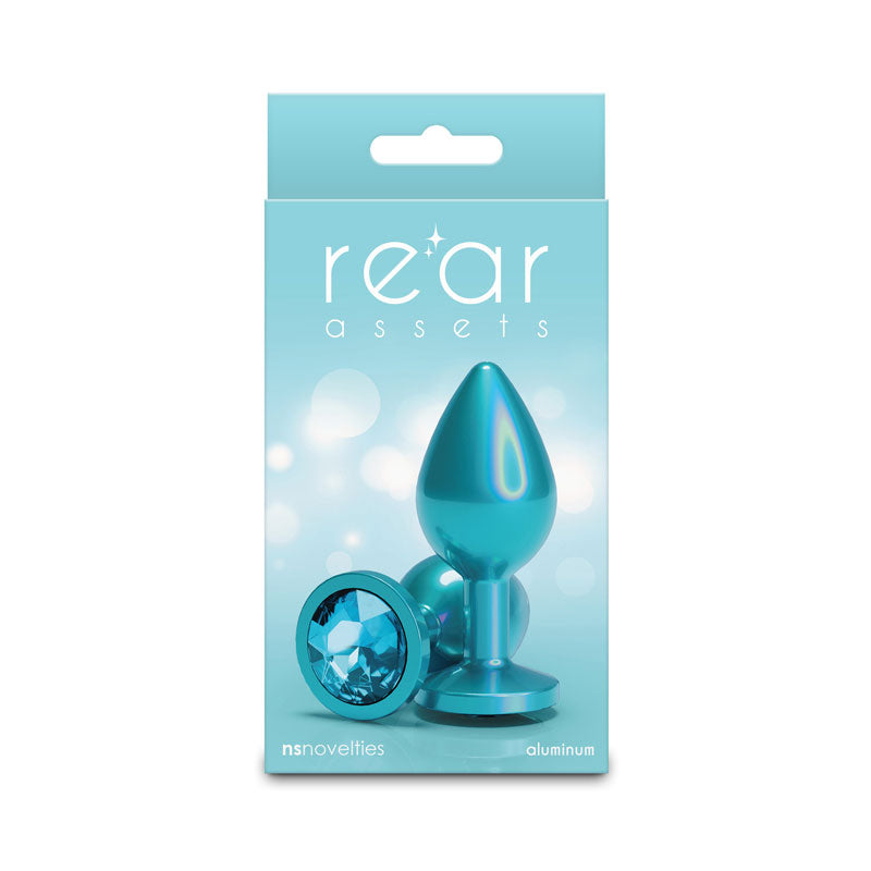 NS Novelties Rear Assets Iridescent Teal Anal Toy – Medium – Teal