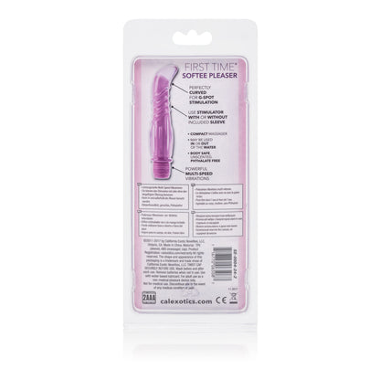 CalExotics First Time Softee Pleaser Vibrator – Purple – Multi-Speed Waterproof
