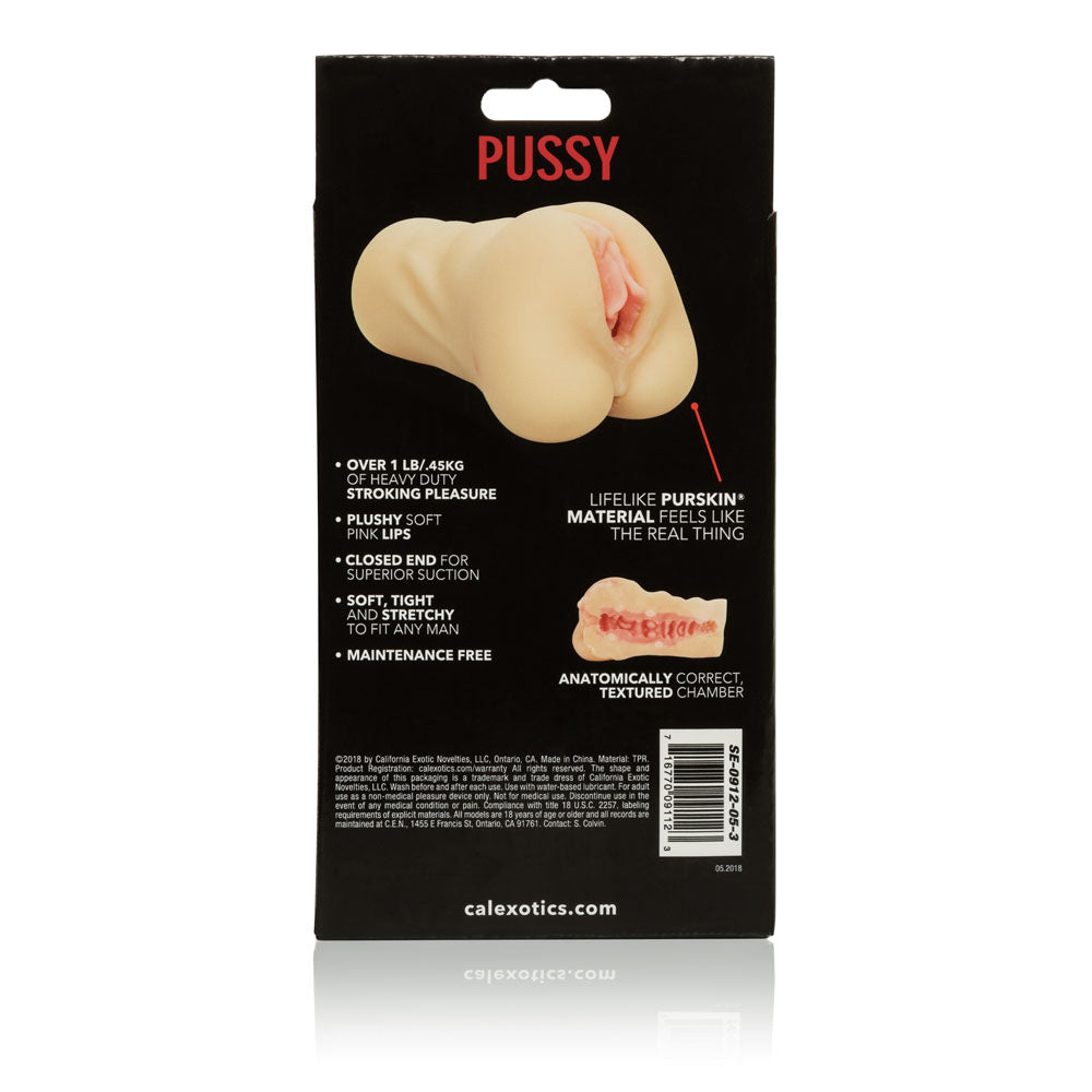 CalExotics Stroke It Pussy - Realistic Stroker - Beige