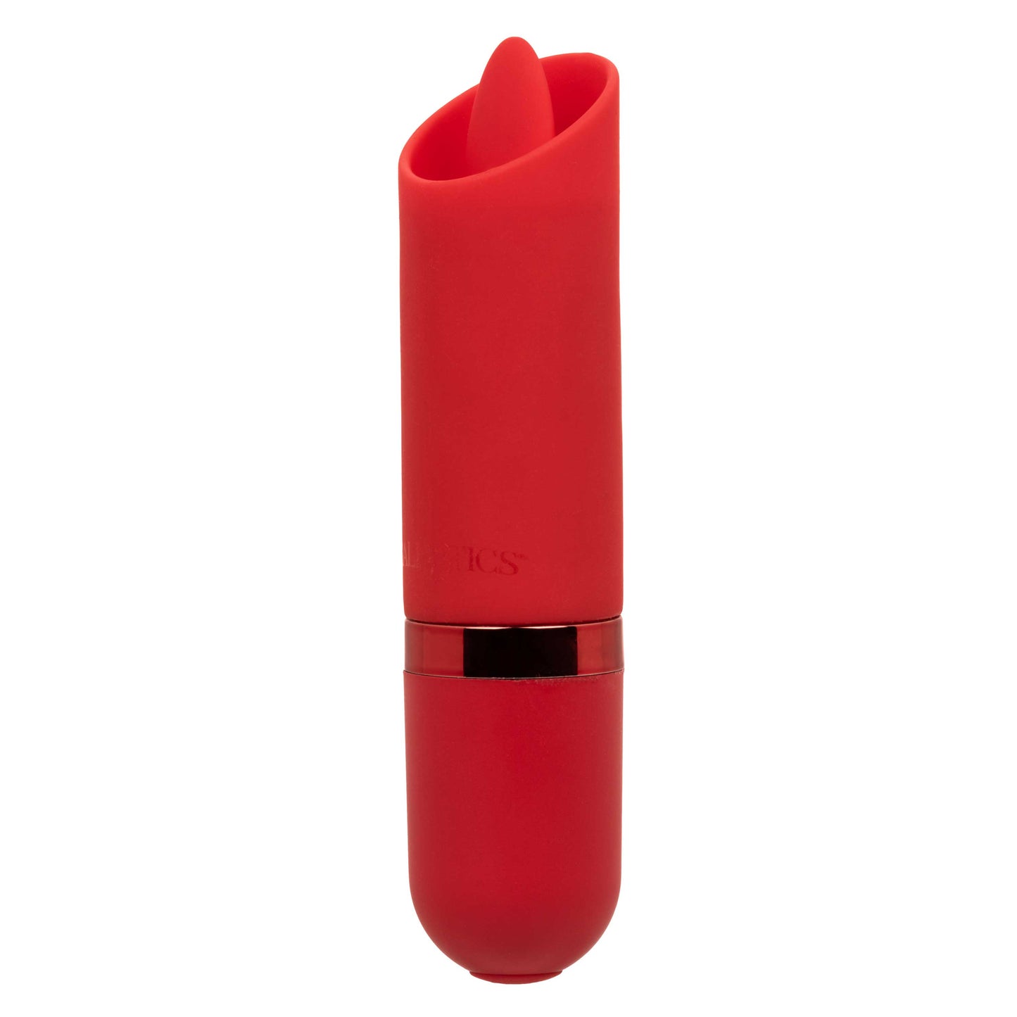 CalExotics Kyst Flicker Mini Massager – Red – 10-Function Rechargeable Silicone Bullet