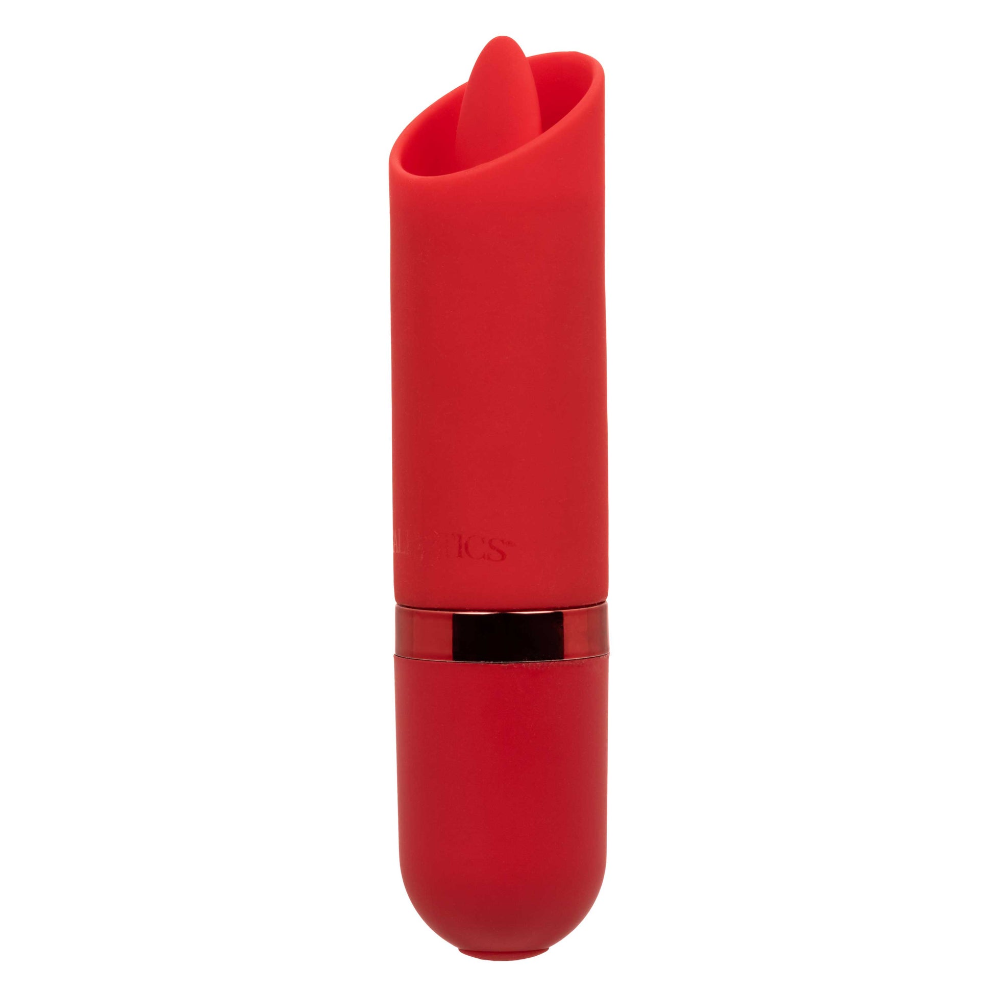 CalExotics Kyst Flicker Mini Massager – Red – 10-Function Rechargeable Silicone Bullet