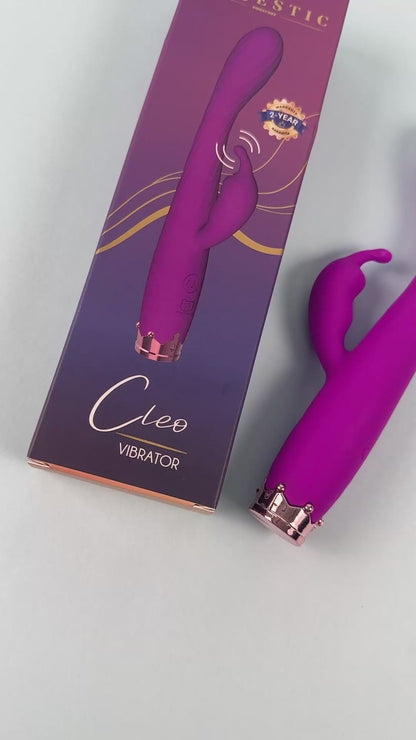 Camtoyz Cleo Rabbit Vibrator – Purple, Dual-Action Design