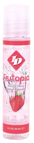 I.D. Lubricants Frutopia Natural Flavor Strawberry 1 Oz – Water-Based Lubricant