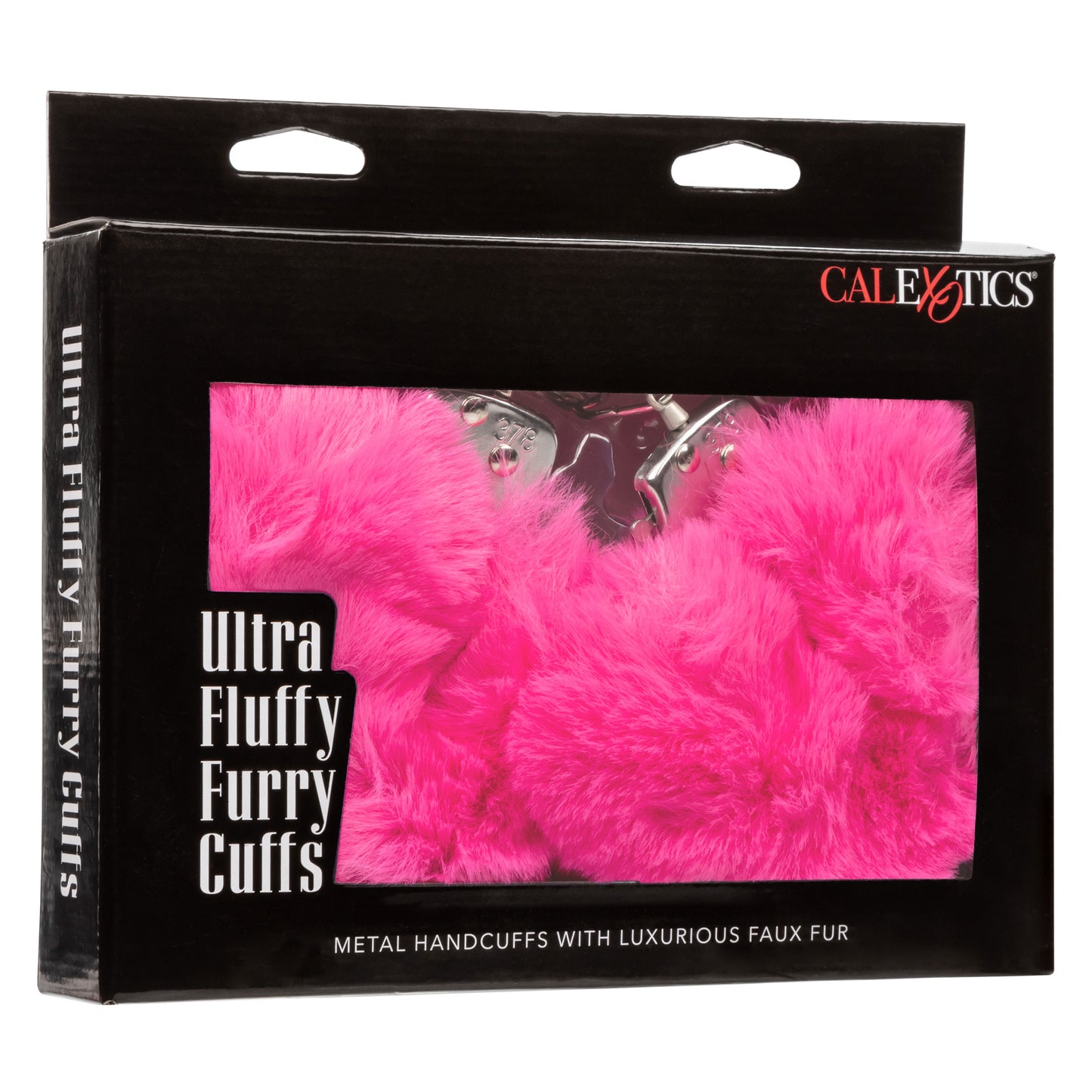 CalExotics Ultra Fluffy Furry Cuffs – Adjustable Restraint Cuffs – Pink