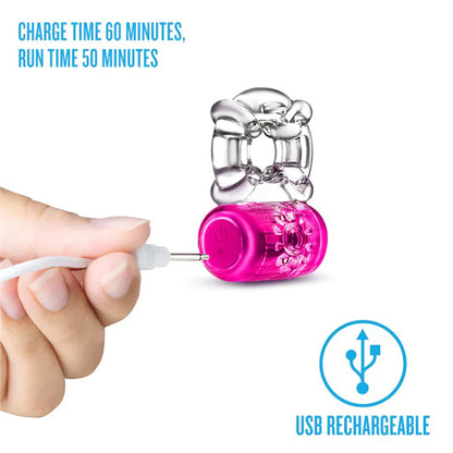 Blush Play With Me Pleaser Rechargeable C-Ring – Pink