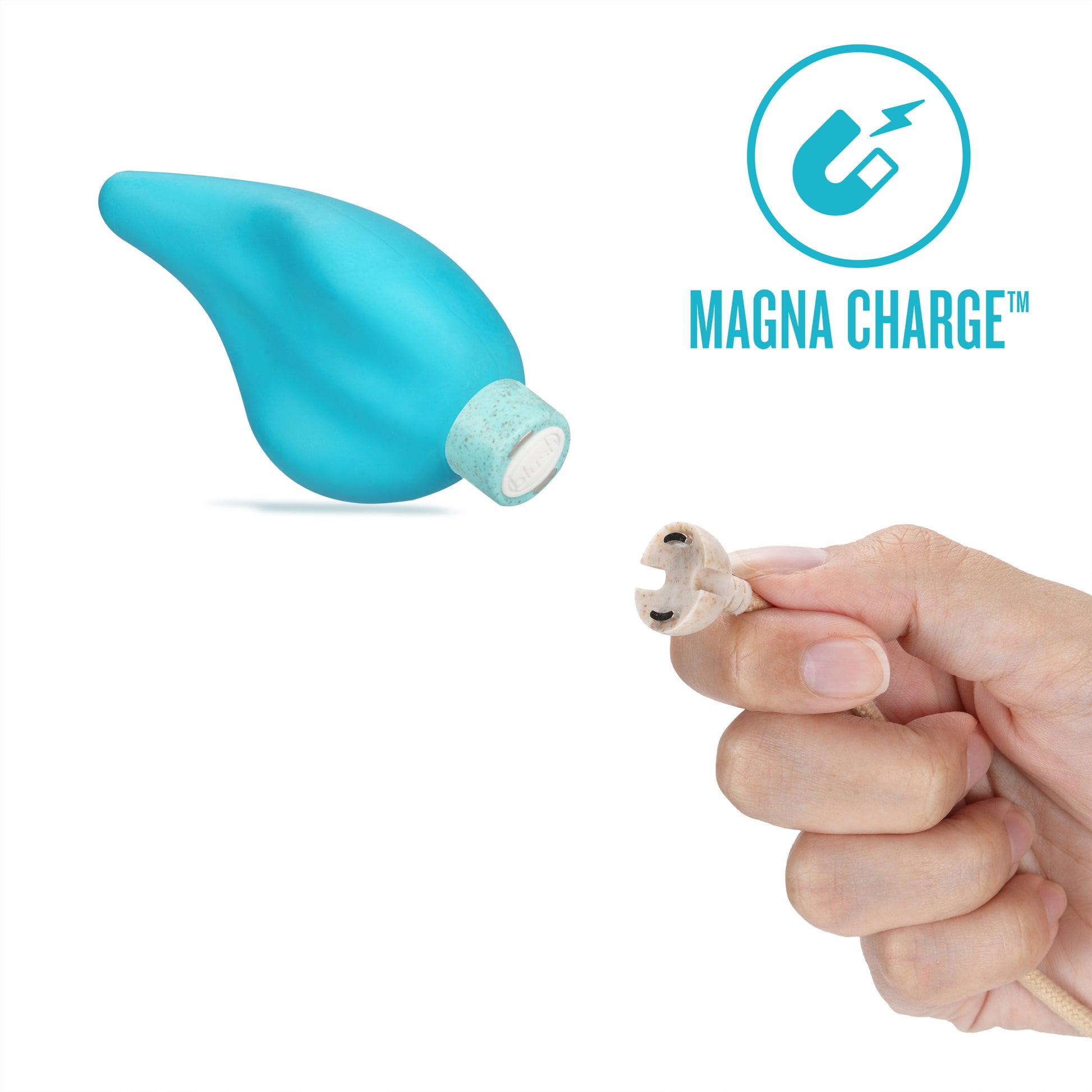 Gaia Eco Caress - Rechargeable Vibrator with 10 Vibrating Modes - Aqua