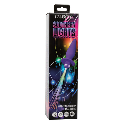 Southern Lights Vibrating Light Up Anal Probe – Purple