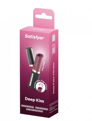 Satisfyer Deep Kiss Air Pulse Vibrator – Burgundy – Waterproof