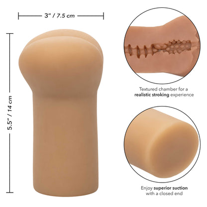 CalExotics Cheap Thrills The Leather Daddy Masturbation Stroker – Black
