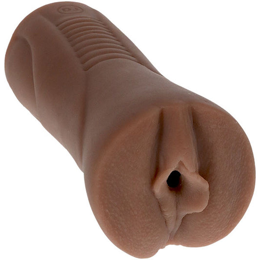 Doc Johnson Signature Strokers Honey Gold Ultraskyn Pocket Pussy - Realistic Brown