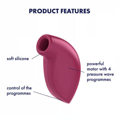 Satisfyer One Night Stand Disposable Vibrator – Burgundy