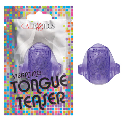 CalExotics Foil Pack Vibrating Tongue Teaser - Purple - Enhanced Oral Play