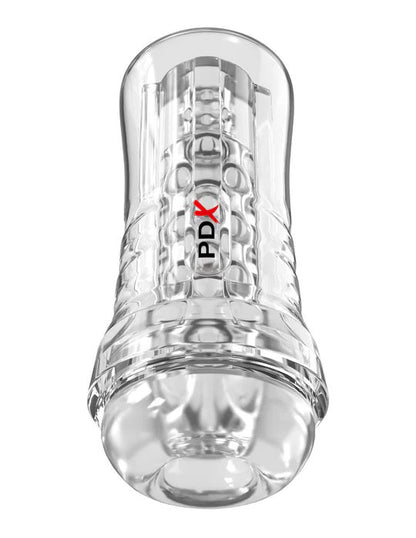 Pipedream PDX Elite Viewtube Plus Stroker – Clear, See-Thru Design