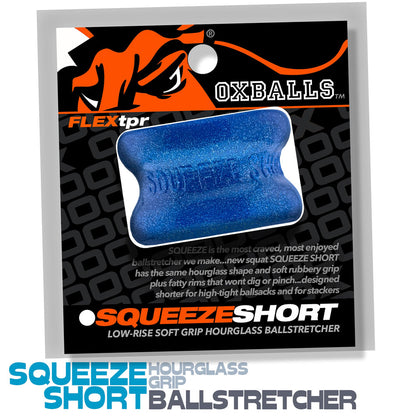 Oxballs Squeeze Short Ballstretcher – Blue Fire – 1.25 Inch Tall