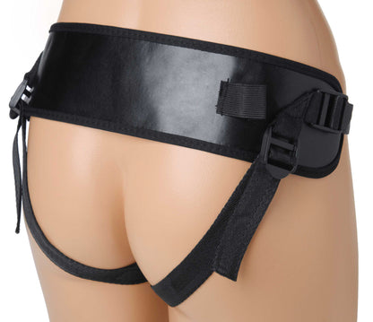 Siren Universal Strap on Harness with Rear Support – Black