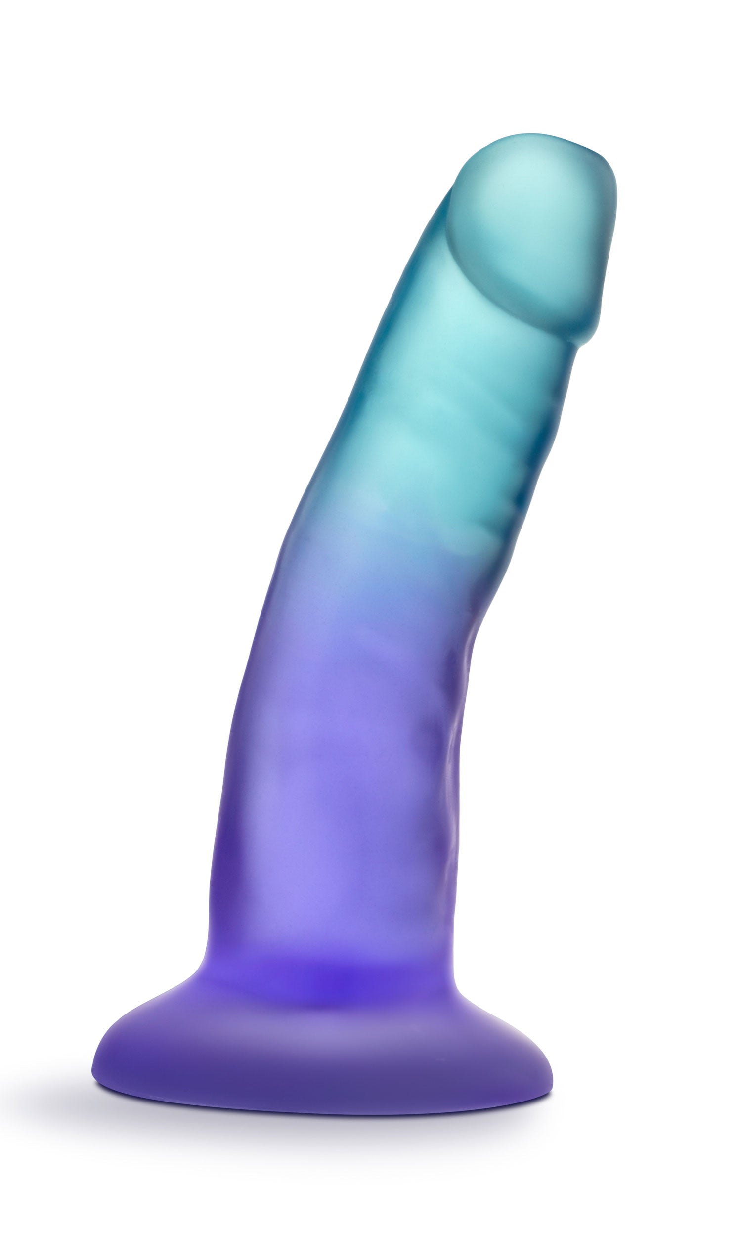 B Yours Morning Dew 5 Inch Dildo with Suction Cup Base - Sapphire